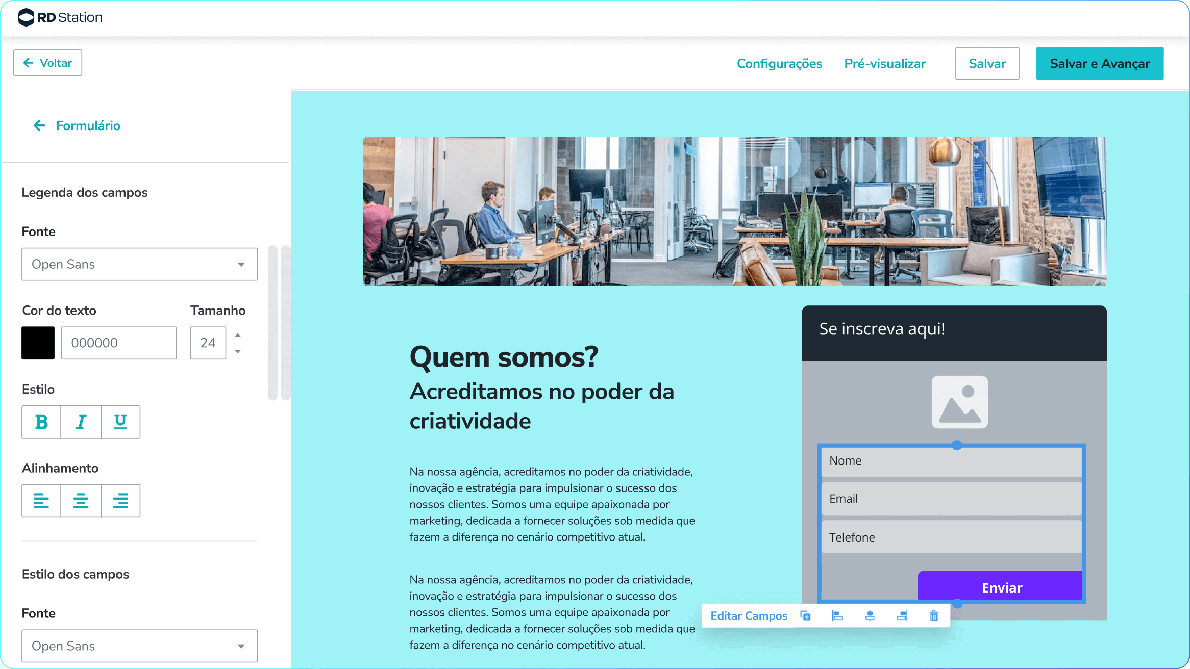 Formulários