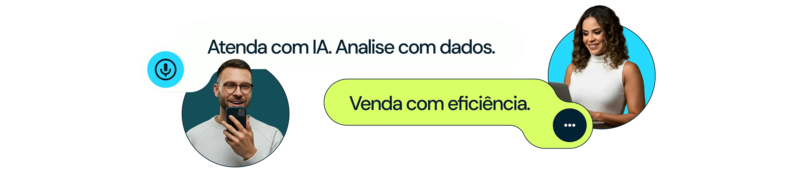 Atenda com IA. Analise com Dados. Atenda com eficiência.
